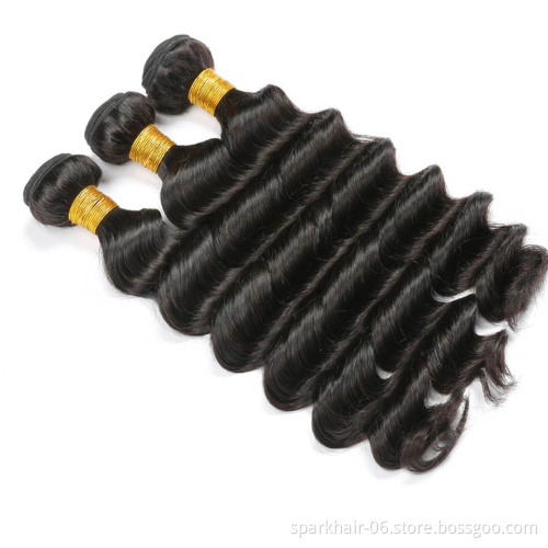 Unprocessed Mink Virgin Human 12A Grade Raw Brazilian Hair Bundles Cuticle Aligned Natural Hair Vendor Loose Deep Hair Extension